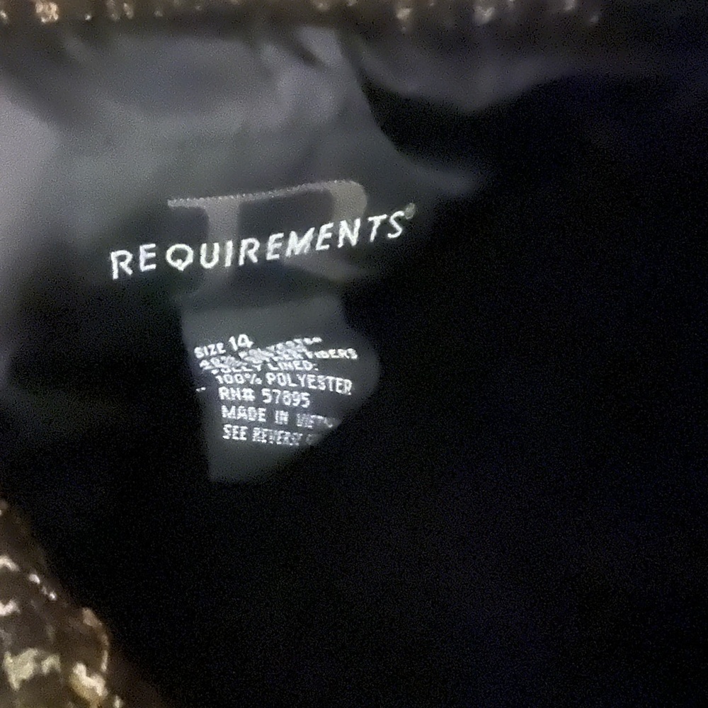 Requirements Tweed Jacket size 14 - Picture 3 of 4